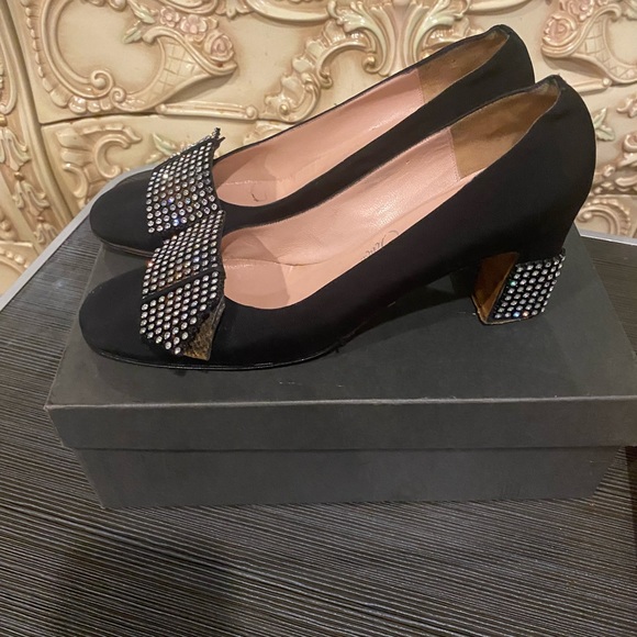 RaRE *****FERRAGAMO Vintage 1950’s / 1960’s Cocktail shoe - Picture 3 of 6